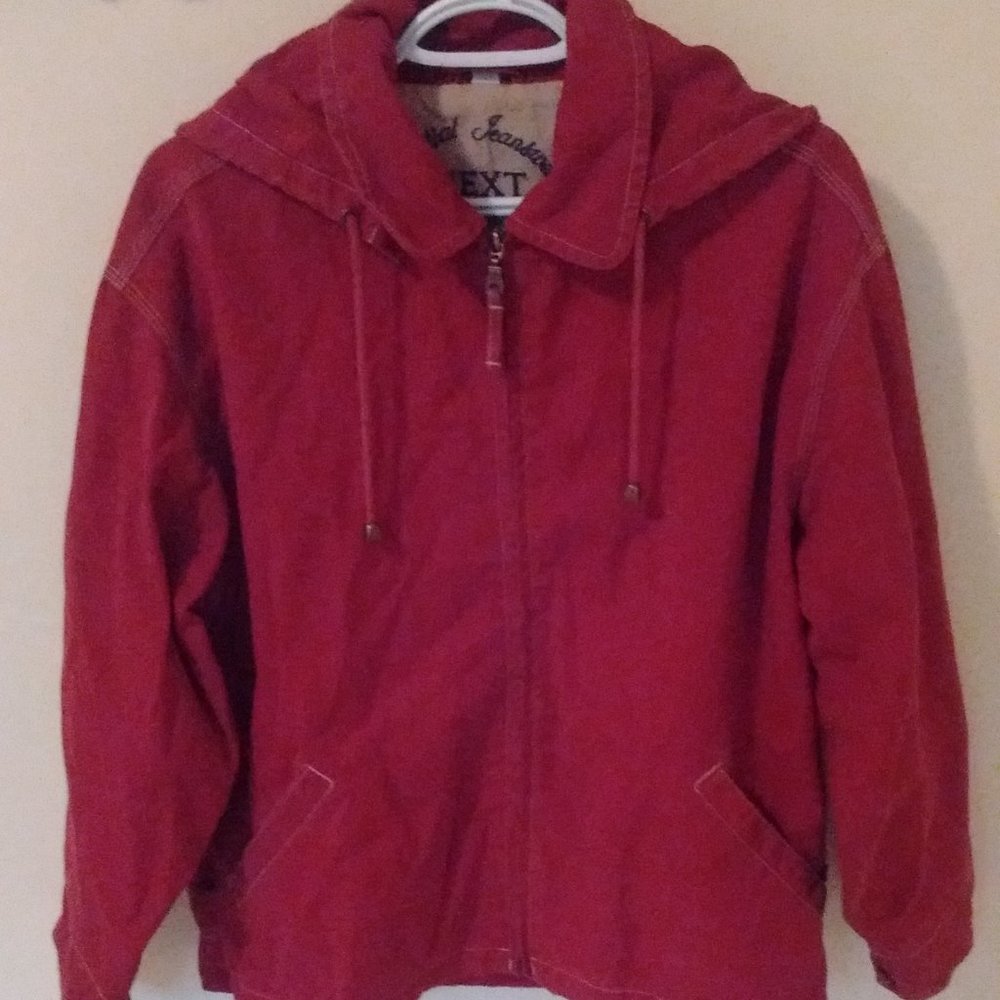 Essential Jeanswear NEXT red jacket with hood